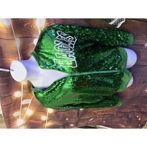 Green Sequin Old Style Eagles Jacket